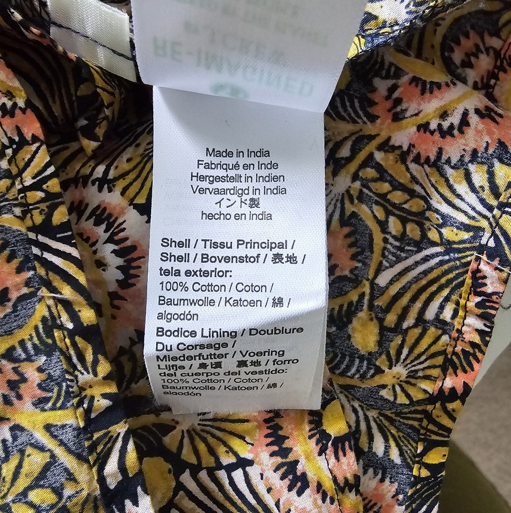 J.Crew Oahu V-Neck Tiered Maxi Dress - Dandelion Swirl - Sz M - Picture 8 of 9